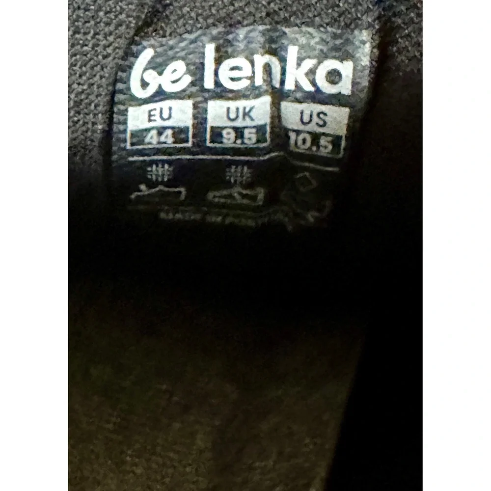 Be Lenka Barefoot Sneakers Mens 10.5 Black Mesh Leather Minimalist Shoe Wide Toe